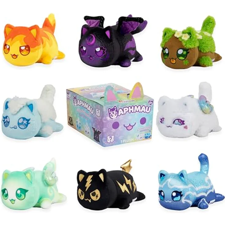 Bonkers Aphmau 6 Zoll MeeMeow Plüschtier Serie 8 ELEMENTAL - Mysteriöse Katzen-Überraschung mit superweichem Körper, nach dem Zufallsprinzip – Bild 1