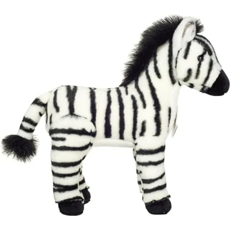 Hermann Teddy Teddy Hermann 90482 Zebra 25 cm, Kuscheltier mit recycelter Füllung, naturalistisch gestaltet – Bild 2