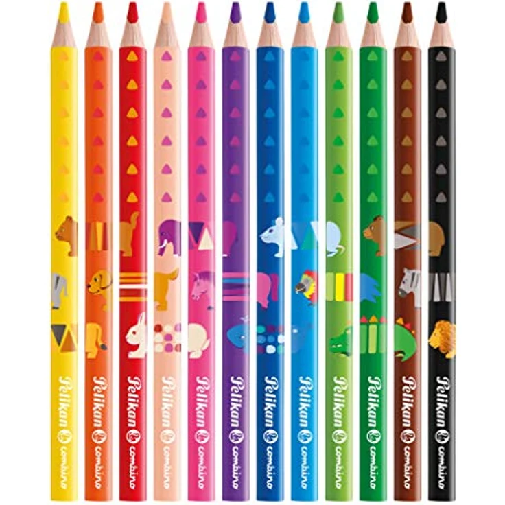Pelikan Buntstifte 12er dreieckig dick Combino – Bild 2