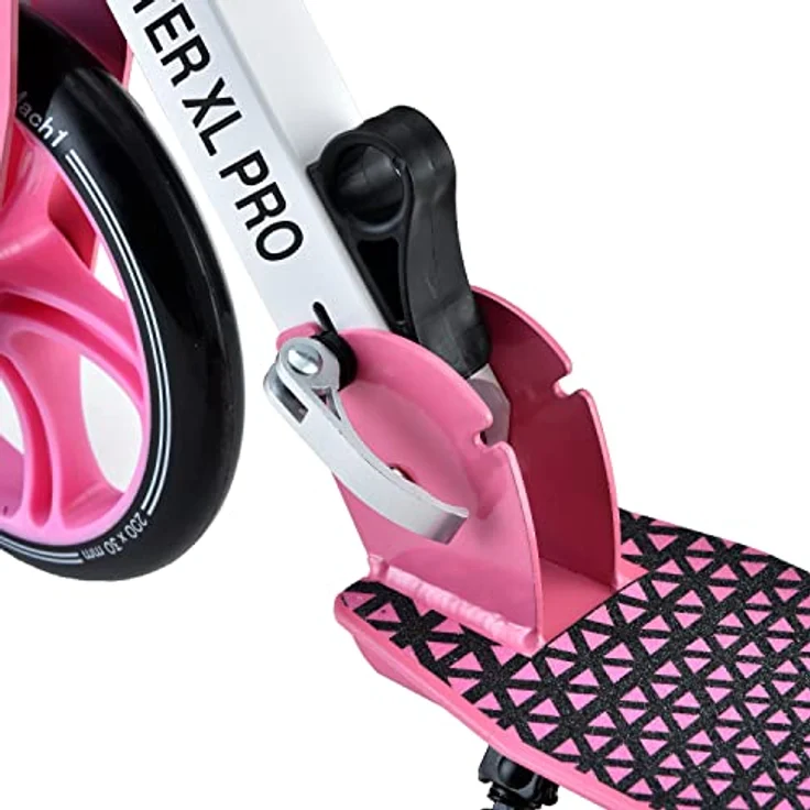 Mach1 Cityroller Kick Scooter ALU mit 200mm XXL Rädern, für Kinder und Erwachsene bis 100kg, wahlweise mit LED-Rollen – Bild 4