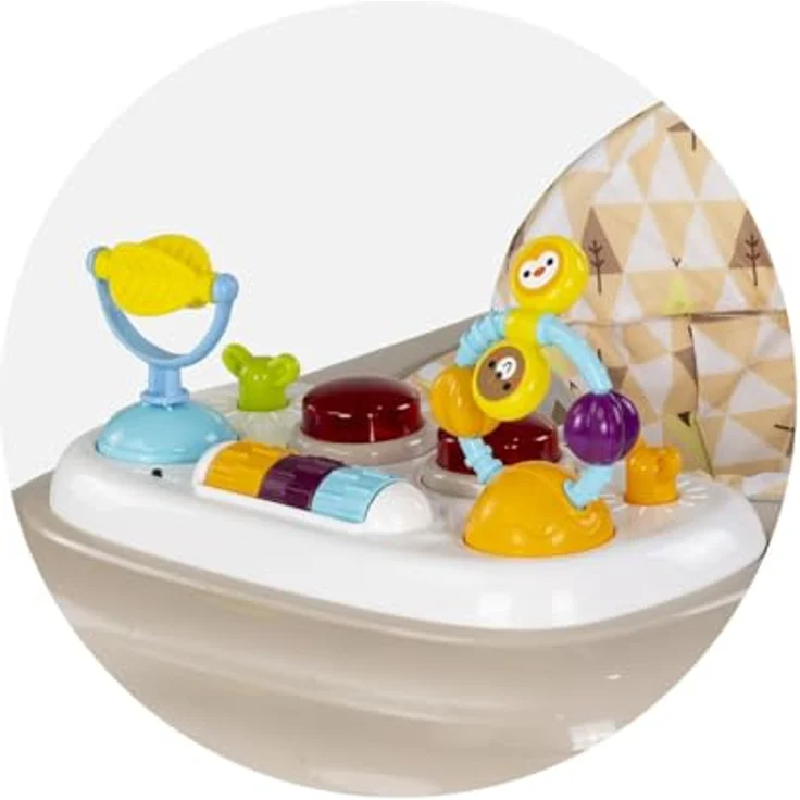 Chipolino Lauflernhilfe Baby Steps, klappbar mit Musik- und Spielpanel, 360° drehbare Räder, beige – Bild 4