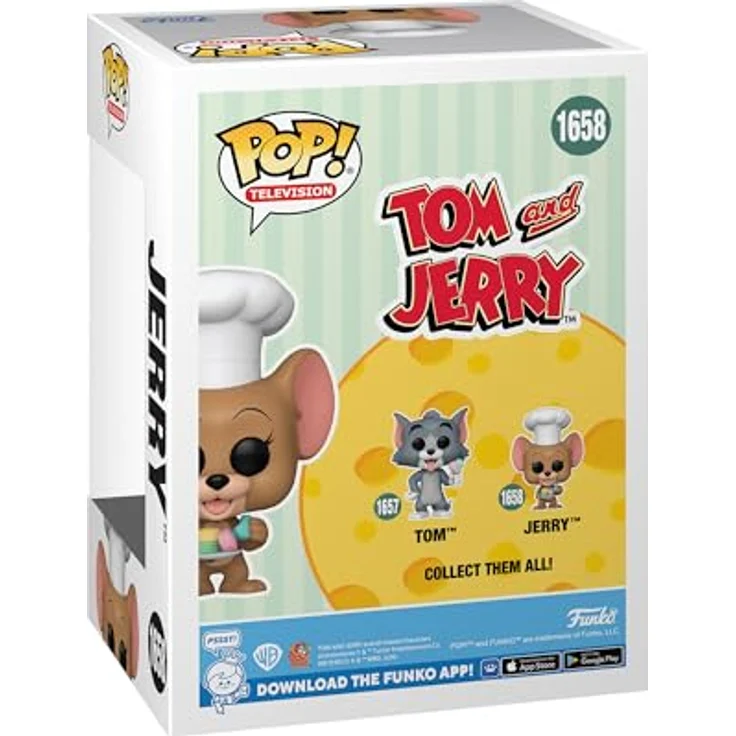 Funko Tom and Jerry Jerry Vinyl Figur 1658, Sammelfigur aus hochwertigem Vinyl, 9,5 cm, Multicolor – Bild 3