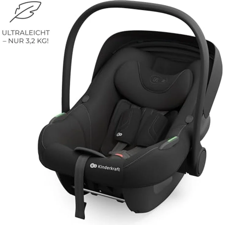 Kinderkraft i-Lite Babyschale mit Endura Safe FX Basis, ultraleicht, 90° Drehfunktion, geeignet von Geburt bis 87 cm, i-Size Norm – Bild 3
