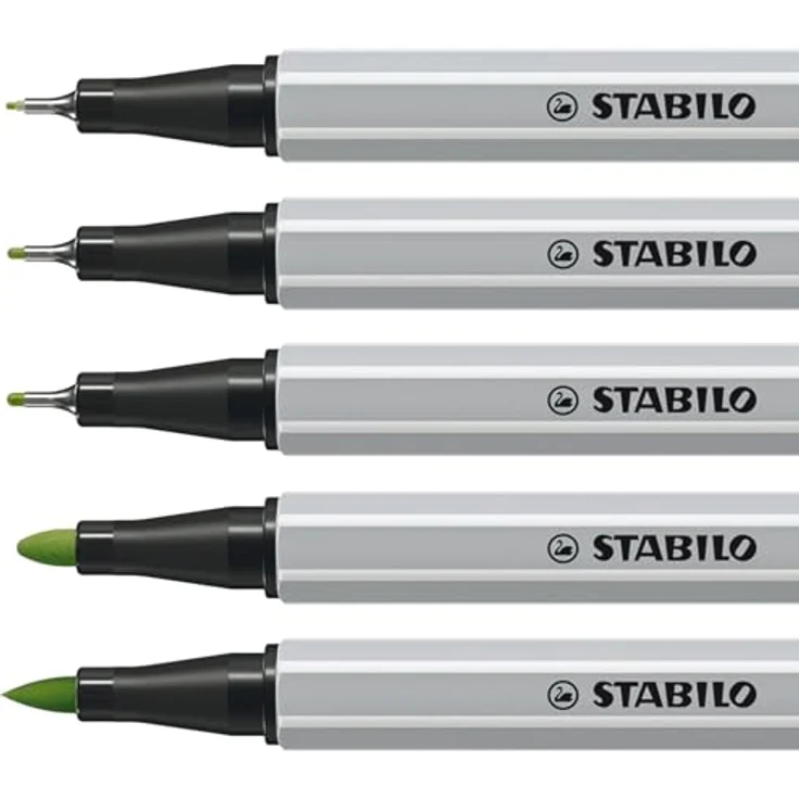 STABILO Filzstift STABILO Creative Tips ARTY Multiliner-Set - PASTEL - 30er Metalletui – Bild 5