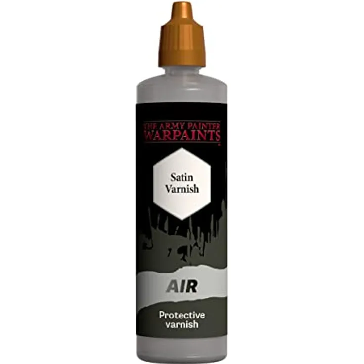 The Army Painter Airbrush Satin Varnish, 100 ml Tropfflasche, Acrylfarbe, Airbrush-Lack für Airbrush- und Malerei, Wargaming-Miniaturen, perfekt für Tisch-Brettspiele