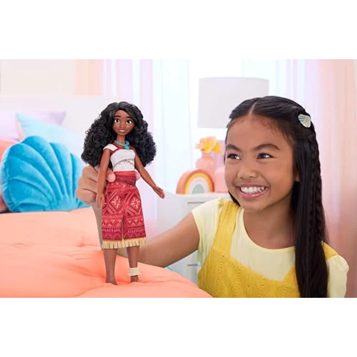 Mattel® Anziehpuppe Disney Vaiana 2, Vaiana im Abenteuer-Outfit mit Halskette und Fußkettchen, bewegliches Haar und Gliedmaßen – Bild 2