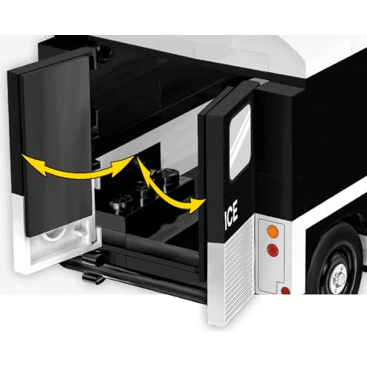 COBI Citroën Type H (1947-1981) Police, Modellfahrzeug in Dunkelblau und Schwarz, 13 x 6 x 6.5 cm – Bild 2