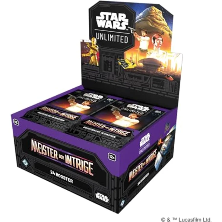 Asmodee - FFG - Star Wars: Unlimited Trading Card Game - Meister der Intrige - Booster Display mit 24 Booster Packs, TCG für 2+ Spieler, 12+, Deutsch, spannende Charaktere und seltene Karten – Bild 2