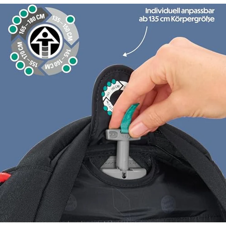 Coocazoo Schulrucksack-Set Mate „FC Bayern”, schwarz-rot, ergonomischer Tornister mit Brust- & Hüftgurt, ab 3. Klasse – Bild 4
