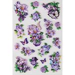 Bestlivings fröhlich Bunte Sticker zum Aufkleben, Stickerbögen mit Blumen, in vielen verschiedenen Motiven verfügbar (Design: Blumen 6)