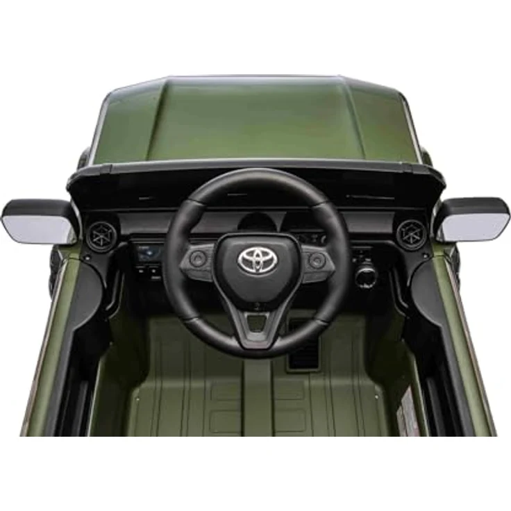 Beneo Motors Elektrisches Kinderauto Toyota Landcruiser 12V, militärgrün, mit 2,4 GHz Fernbedienung, Bluetooth, USB/AUX-Eingang, Federung, LED-Lichtern und 2 x 25W Motor – Bild 5