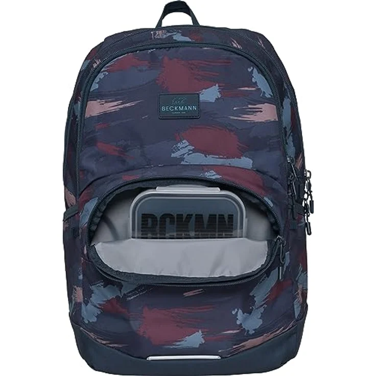 Beckmann Norway Schulrucksack Sport Jr. im Blau-Bürstendesign, Polyester-Material für den Casual-Stil – Bild 9