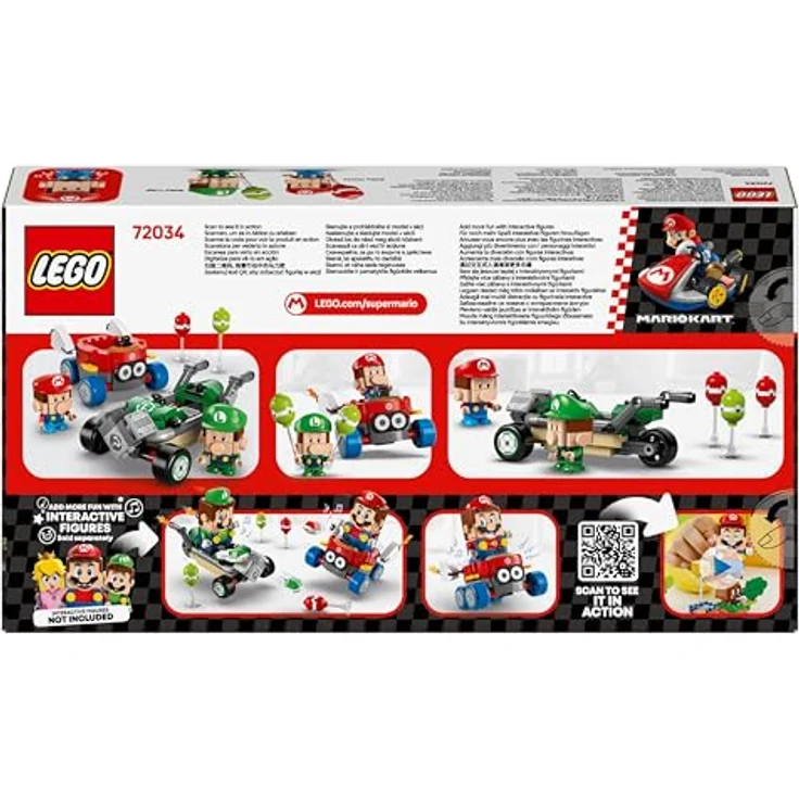 LEGO Super Mario 72034 Kart™ – Baby vs. Luigi Bausatz, mit 2 Figuren und interaktivem Spielspaß, Mehrfarbig, 321 Teile – Bild 8