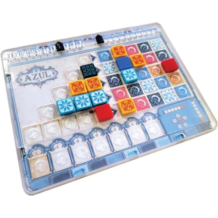Rebel Azul Mini 18343, kompaktes Mosaik-Puzzlespiel in Blau mit praktischer Aufbewahrung und Brettabdeckungen – Bild 3