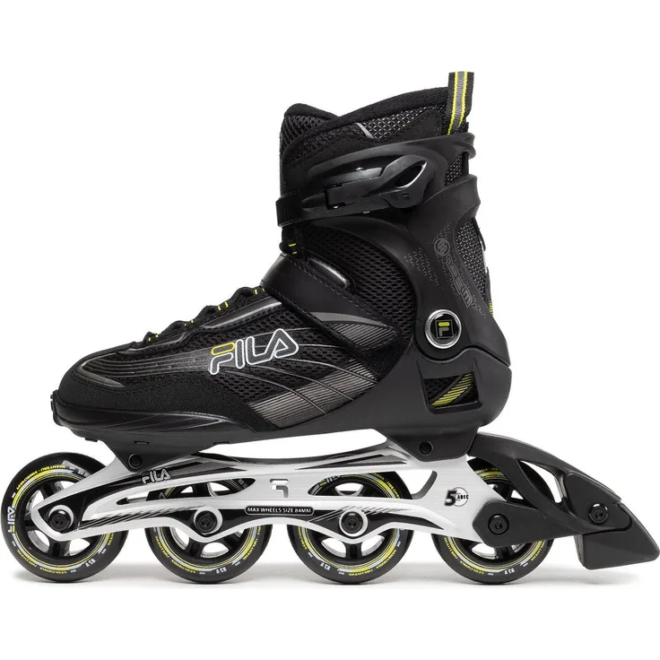 Fila Skates Inlineskates Mizar 80 010621220 Schwarz - Inlineskates Black/Lime