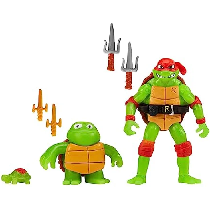 Teenage Mutant Ninja Turtles Krieger Ninja Turtles Evolution Raphael 3er Pack, Sammelfiguren – Bild 4