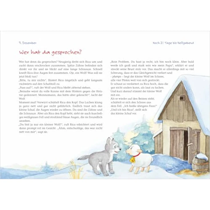 Kaufmann Rica und das Weihnachtsabenteuer, Buch-Adventskalender für Kinder ab 3 Jahren mit 24 Fensterbildern – Bild 5