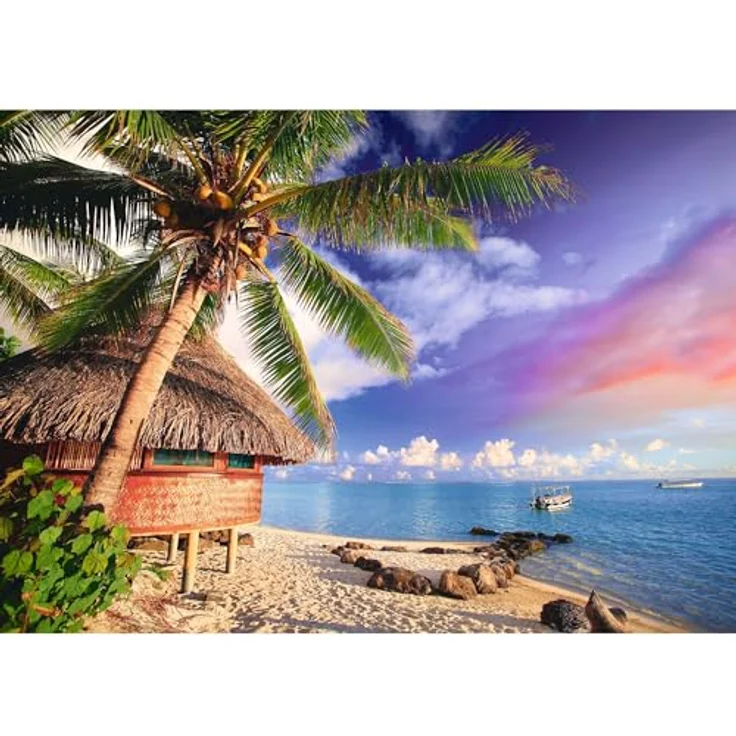 Trefl Bora-Bora Insel Puzzle 500 Teile, DIY-Puzzle mit Urlaubsansicht, 480 x 340 mm, umweltfreundliche Materialien, für Erwachsene und Kinder ab 10 Jahren – Bild 2