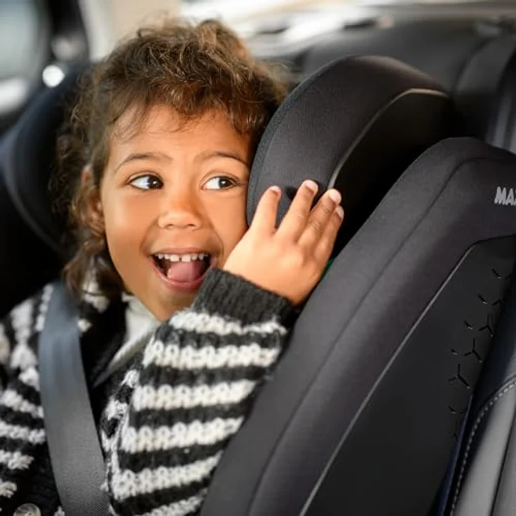 Maxi-Cosi RodiFix S Comfort i-Size, verstellbarer Kindersitz mit ISOFIX, 3 Liegepositionen, G-CELL und AirProtect Schutz, Authentic Black – Bild 11