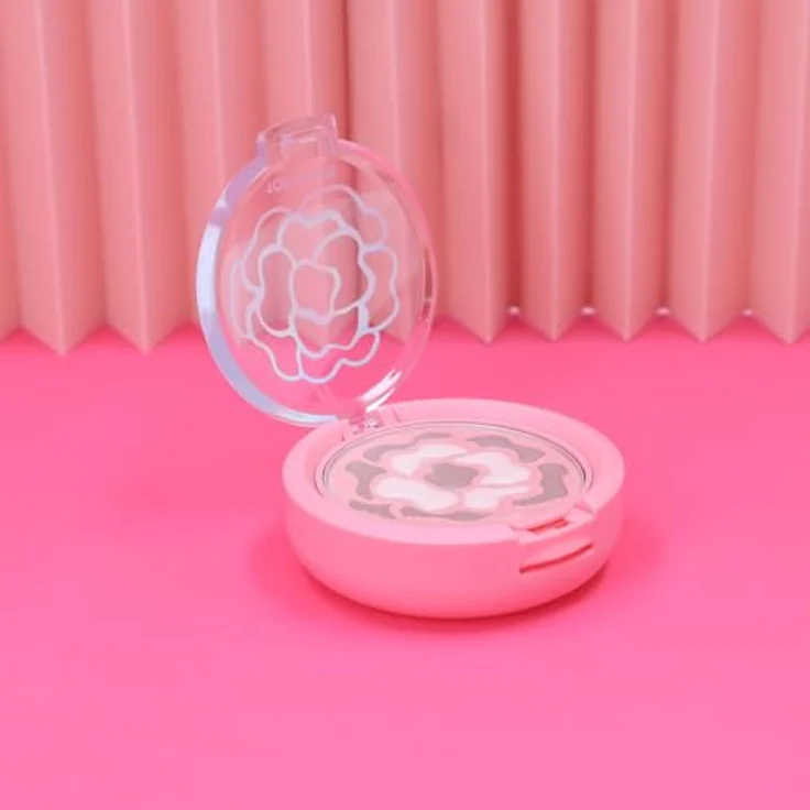 Depesche TOPModel Glow Puder Beauty and Me, schimmerndes Puder in Rosa- und Brauntönen, inkl. Spiegel und Schwämmchen, rundes Klappdöschen – Bild 5