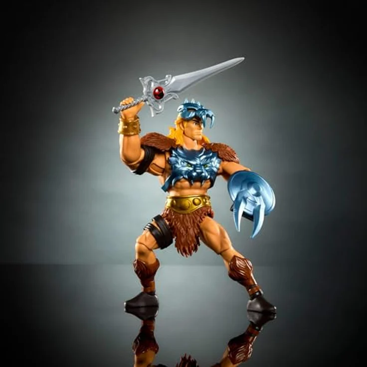 Masters of the Universe He-Man Origins & Thundercats, 14 cm große bewegliche Actionfigur mit abnehmbarer Rüstung, Schwert, Schild und Mini-Comic, JFW98 – Bild 5