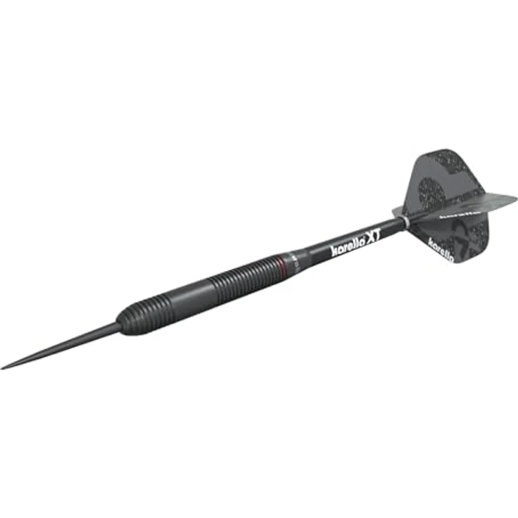 Karella Steeldart Daniel Klose, 90% Tungsten, 20 g, 2 Flight Sets, 3 Pfeile mit Metallspitze, orange Flight – Bild 5