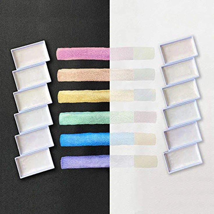 Kuretake ZIG GANSAI TAMBI 6 Farben Set, Malfarben in opalen Farbtönen – Bild 3