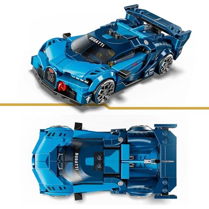 LEGO Speed Champions Bugatti Vision Gran Turismo, Modellbau mit sammelbarer Minifigur, für Jungen ab 9 Jahren und Motorsportfans - 77253 – Bild 3