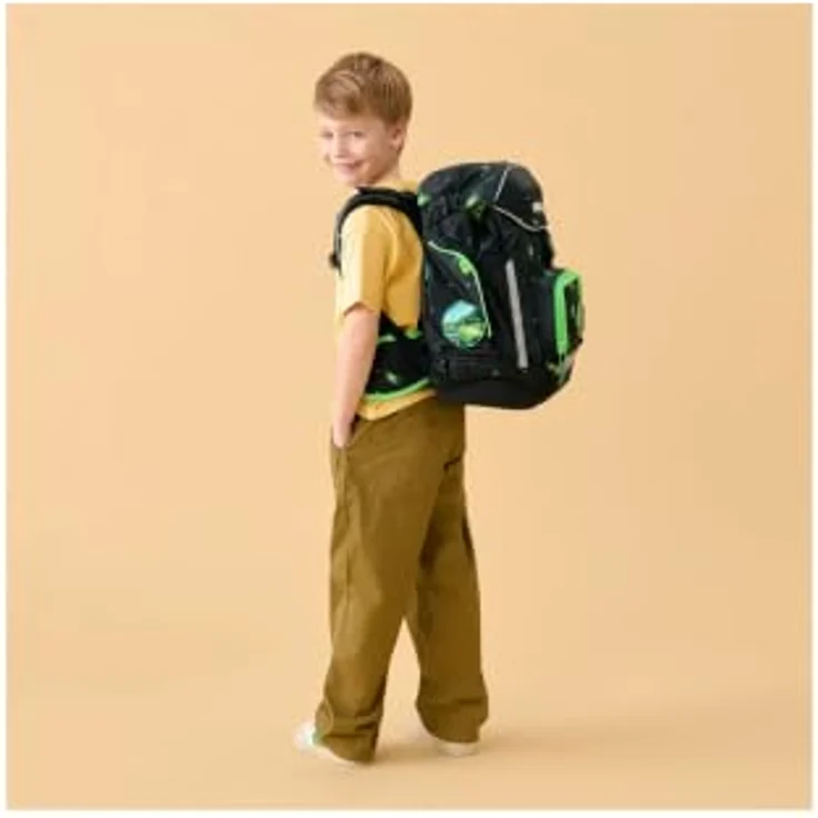ergobag pack Schulranzen-Set Übärholspur, mit mitwachsendem Tragesystem, höhenverstellbar, 22 Liter, wasserabweisend, inkl. Sportrucksack – Bild 6