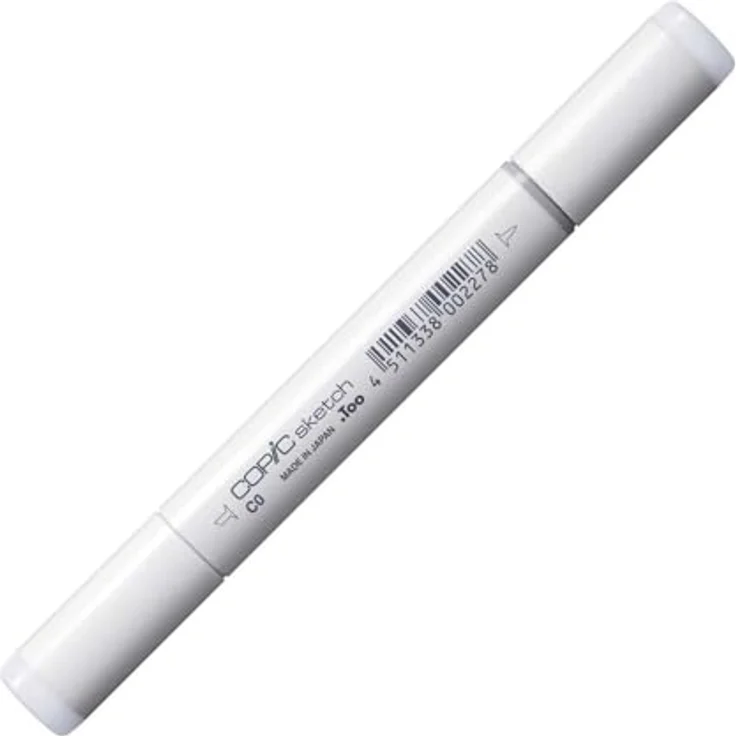 Copic COPIC Sketch Marker Typ C - 0, cool gray No. 0, professioneller Pinselmarker mit Super-Brush- und Medium-Broad-Spitze – Bild 2