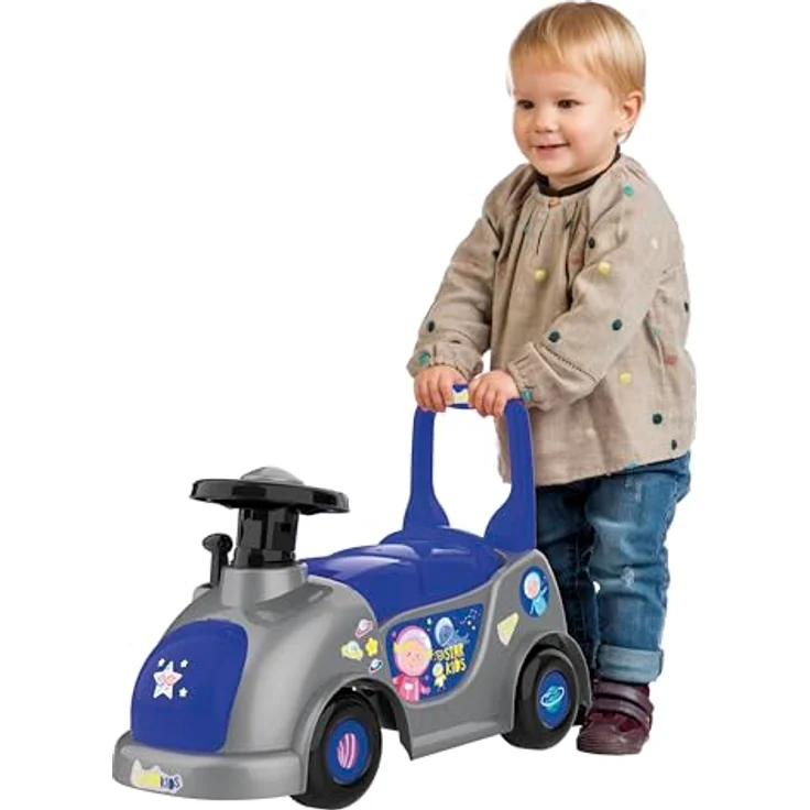 Chicos Starkids Blue, Kinder Laufrad ab 1 Jahr, Rutschfahrzeug und Gehhilfe, geeignet für 10-36 Monate, mit Stauraum, nahtlose Nutzung innen und außen – Bild 2