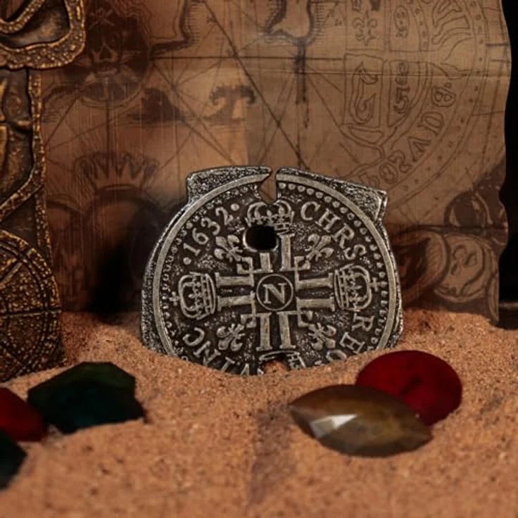 Fanatic Die Goonies Replik Treasure Set Limited Edition, 1985 Stücke, mit Metallknochen-Schlüssel, Doubloon, Piratenschatzschmuck und Schatzkarte – Bild 6