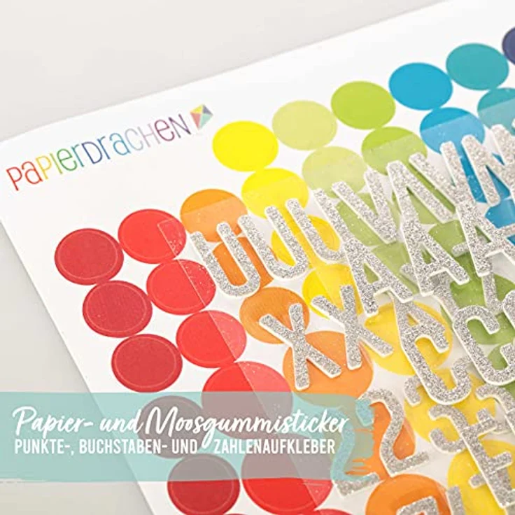 Papierdrachen 3 Geschwistertüten, Schultüten-Set zur Einschulung, kleine Zuckertüten in Blau, Grün & Rot, inkl. dekorativen Moosgummi Aufklebern – Bild 4