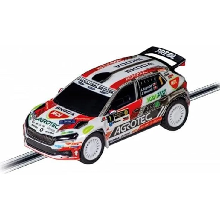 Carrera Auto GO 64271 Škoda Fabia RS Rally 2 "Kopecky", Rennbahn Zubehör, Maßstab 1:43 mit doppelten Schleifkontakten und Magneten – Bild 2