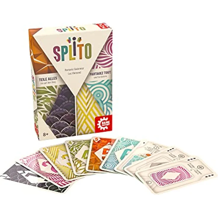 Game Factory 646316 Splito, Kartenspiel für Erwachsene und Kinder ab 8 Jahren, für 3 bis 8 Spieler, weiß – Bild 2