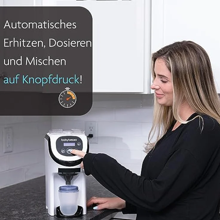 Baby Brezza Babyflaschenwärmer Formula Pro Mini mit Base - automatischer Flaschenzubereiter, ideal für unterwegs – Bild 4
