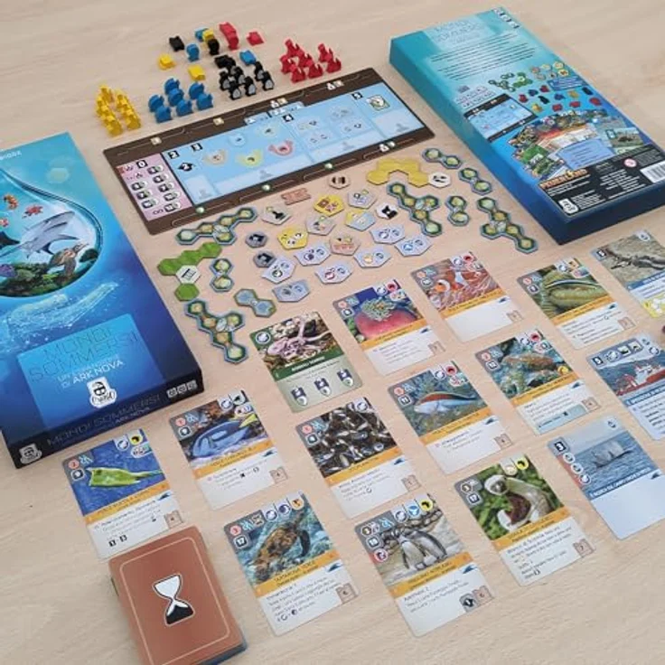 Cranio Creations Ark Nova, Brettspiel mit Unterwasserwelten und Meeresbewohnern, inklusive alternativer Aktionskarten und Spielertoken – Bild 5