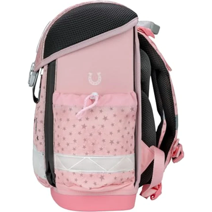Belmil Classy Schulranzen Set 4-teilig (403-13/AG/S), ergonomisch, wasserdicht, für Grundschule 1.-3. Klasse, Star Horses, 19 L – Bild 4