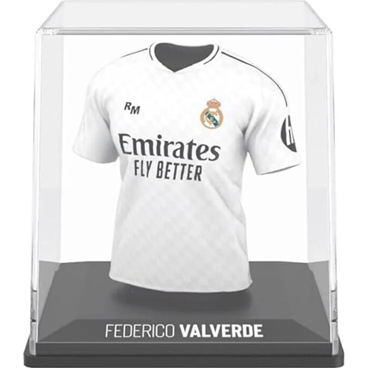 Banbotoys Real Madrid Valverde Mini-T-Shirt-Figur, 9,5 cm hoch, aus umweltfreundlichem Kunststoff, detailgetreues Sammlerstück