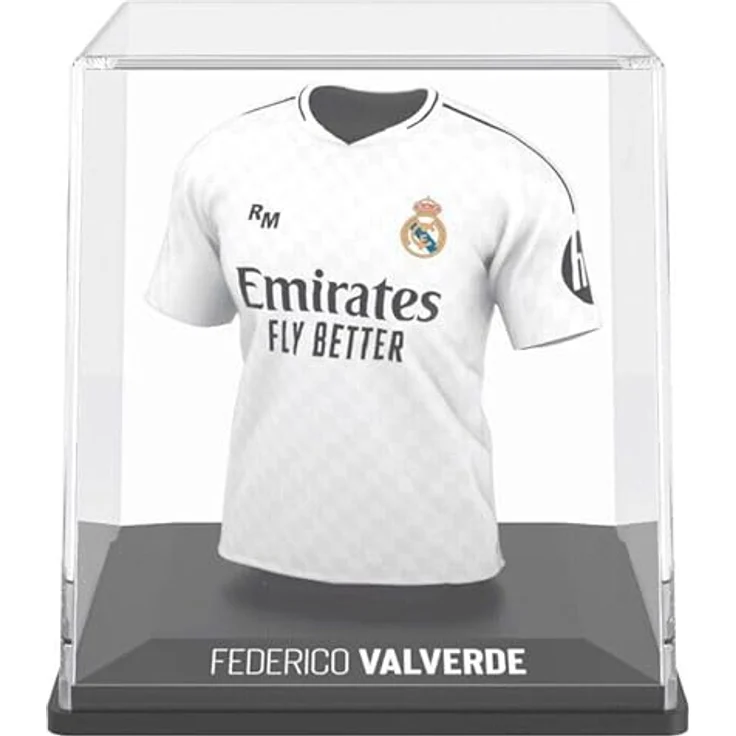 Banbotoys Real Madrid Valverde Mini-T-Shirt-Figur, 9,5 cm hoch, aus umweltfreundlichem Kunststoff, detailgetreues Sammlerstück – Bild 1