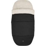 Maxi-Cosi kuschelig weicher 2-in-1 Fußsack, Winterfußsack und Sitzpolster, kompatibel mit Maxi-Cosi Kinderwagen, Black