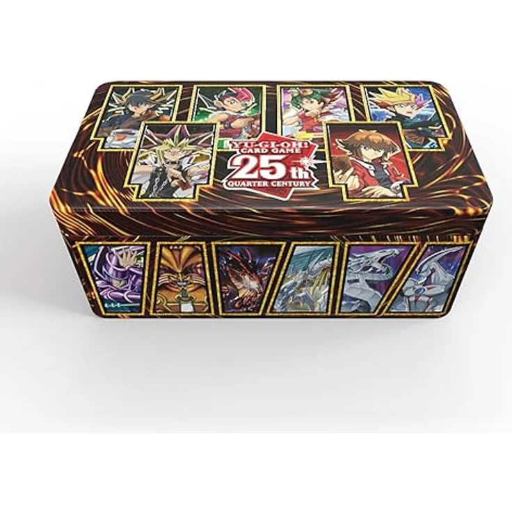 KONAMI Yu-Gi-Oh! TRADING CARD GAME Tin of Dueling Heroes 25th Anniversary – Case (12 Stück) – Deutsche Ausgabe, 1. Auflage, Schwarz - Hochwertige Abmessungen, Langlebig, Flexible Gestaltung – Bild 3
