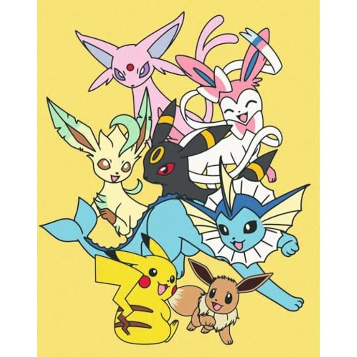 Ravensburger CreArt Malen nach Zahlen, Pokémon - Eevee Evolutions, für Erwachsene, inklusive Acrylfarben, Made in Europe – Bild 3