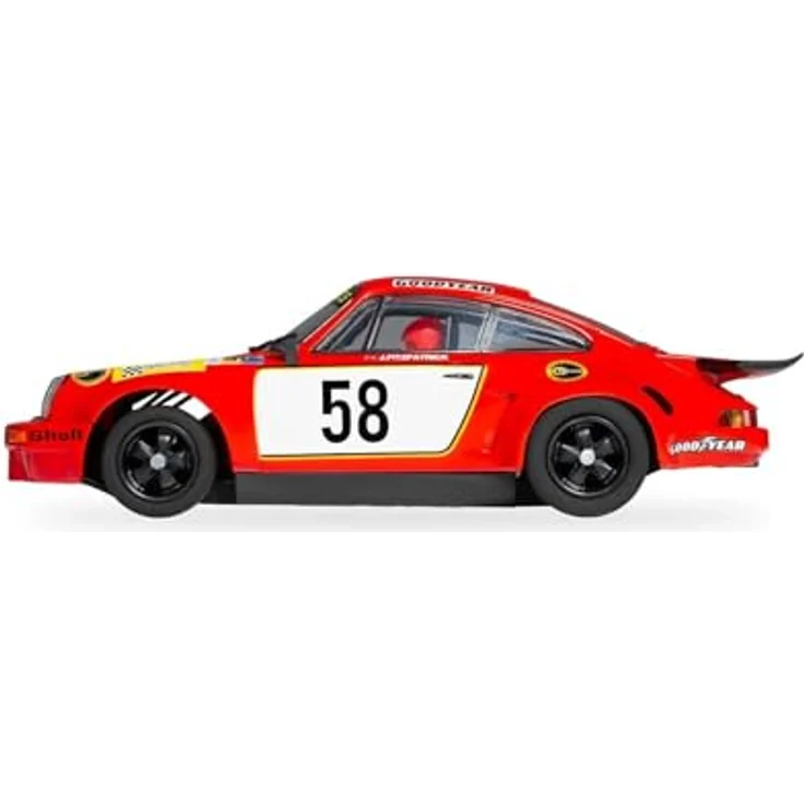 Scalextric Porsche 911 3.0 RSR, Georg Loos Racing, GT Winner 1975 LeMans, Rennbahn Zubehör – Bild 2