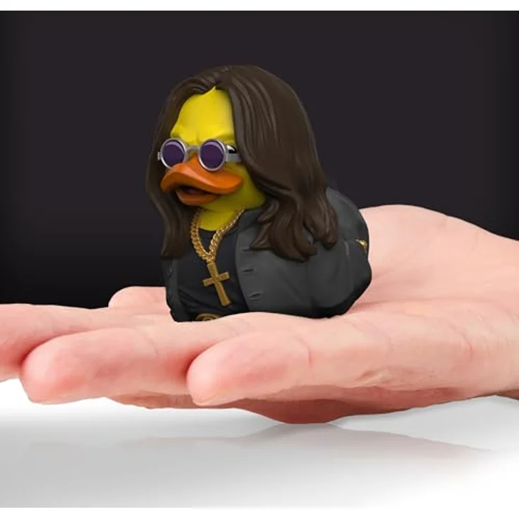 TUBBZ Mini: Ozzy Osbourne als Cosplay-Gummiente Vinyl-Figur, ca. 5 cm groß, in Mini-Badewanne mit Logo – Bild 2