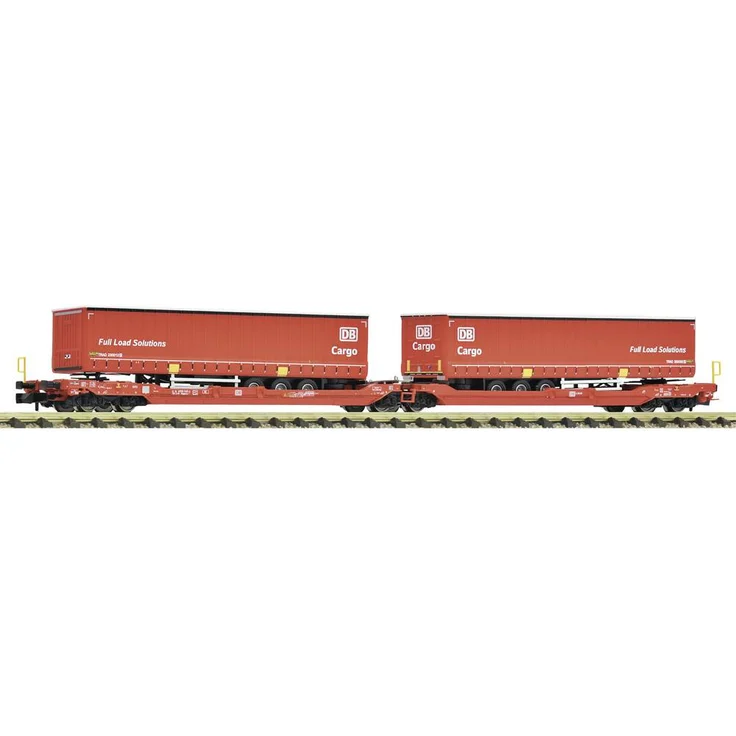 Fleischmann 6660103 N Doppeltaschen-Gelenkwagen T3000e, DB AG, für Megatrailer und Wechselbehälter bis 7,82 m