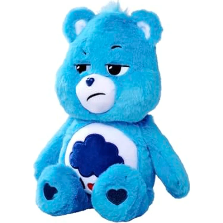 Simba 6305878004 - Glücksbärchi, Brummbärchi, 35cm, Care Bears Plüschfigur, blau - Robuste Konstruktion, Flexible Gestaltung – Bild 3