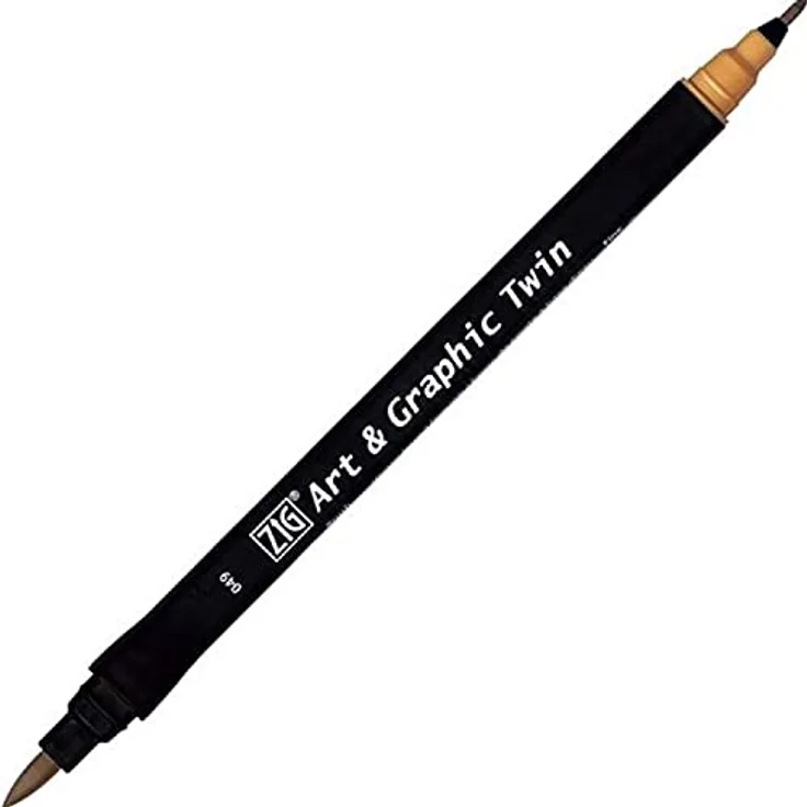 ZIG Art and Graphic Twin Tip Bürste Marker 049, Beige