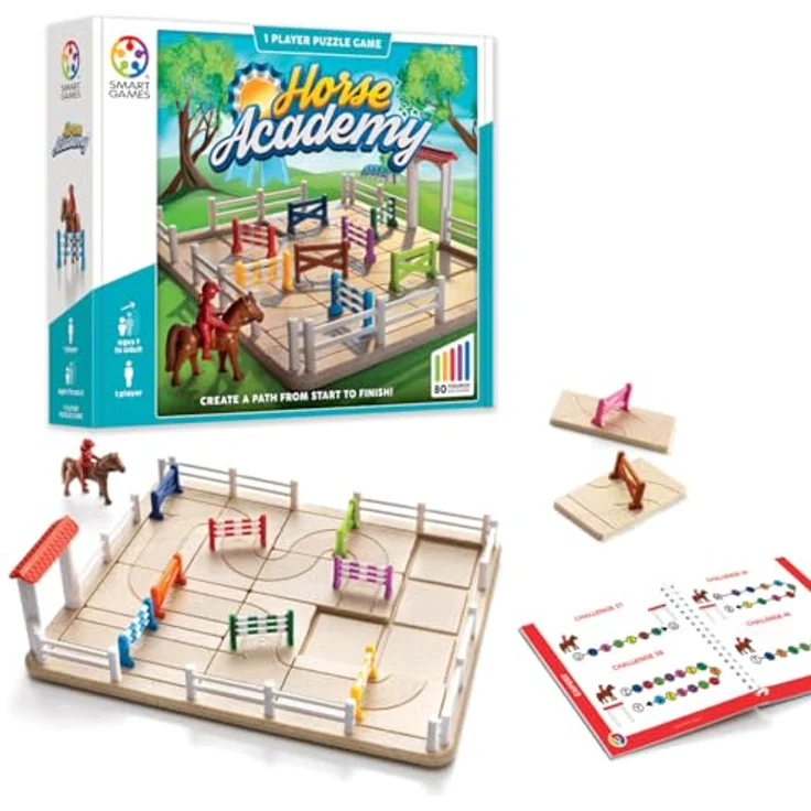 smart games - Horse Academy, Puzzlespiel mit 80 Herausforderungen, 7+ Jahre – Bild 3