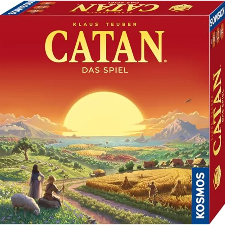 KOSMOS Catan - Das Spiel, Basisspiel Siedler von Catan, Strategiespiel für 3-4 Personen ab 10 Jahren, Brettspiel-Klassiker, Familienspiel, Gesellschaftsspiel